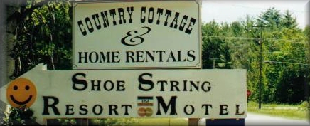 Shoestring Resort offers cottages rentals in Traverse City, Michigan